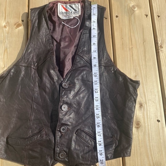 Vintage Genuine Leather Vest by Chess King women’s Large - Picture 5 of 7
